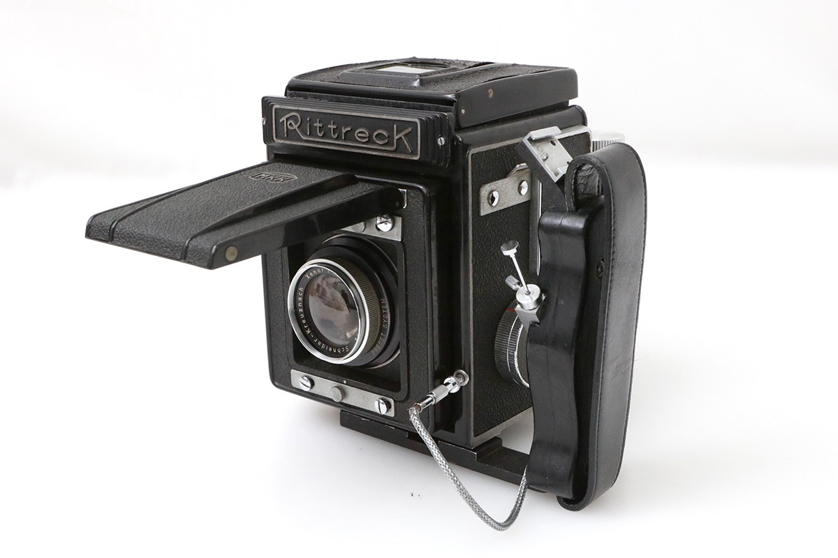 【中古】【ジャンク品】武蔵野光機 リトレック(RITTRECK) II-A+Xenar 1:3.5 100mm(6ｘ6マガジン付属) CA01-M4770-2J4-ψ 中判 フィルム 一眼レフ 単焦点 F3.5 中望遠 中古