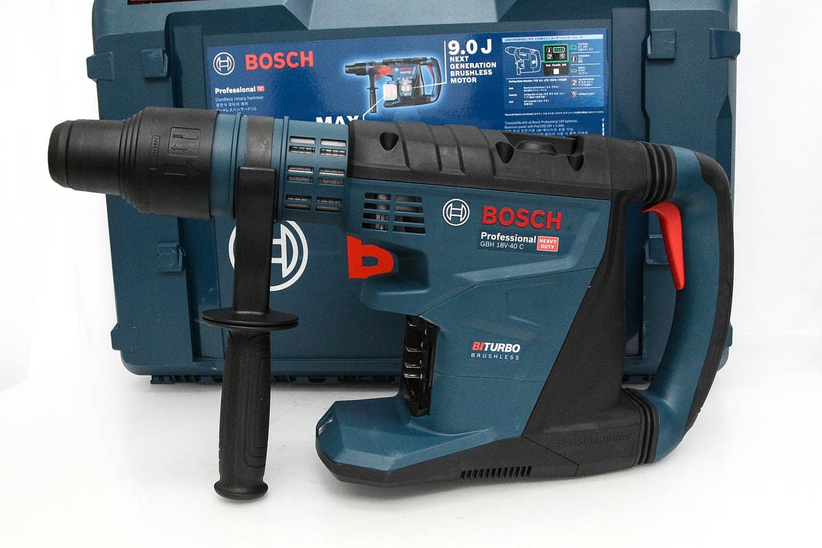 【中古】【未当て嵌める品】ボッシュ コードレスハンマードリル GBH18V-40CH TL04-R2413-2J12 BOSCH  9.0J 蹴りつけるうしろ側押しとどめる役立つこと ハンマドリル 未当て嵌める
