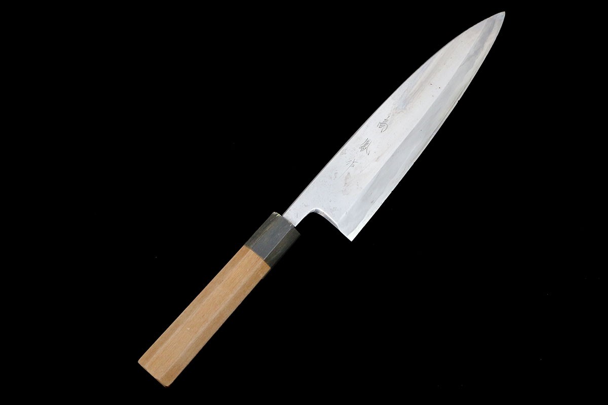 【中古】【美品】高鳳 相出刃包丁 霞 七寸半 極上 朴柄 KN02-B6418-2L1D 和包丁 220mm 22cm 中古|アキバ流通プラス店