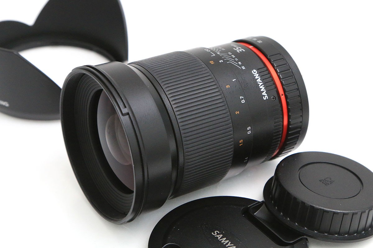 【中古】【美品】総締めヤン 35粍 F1.4 Aspherical IF [キヤノン用] CA01-B5730-2M2C SAMYANG EFマウント フルサイズ 単興味の中心 MF 中古