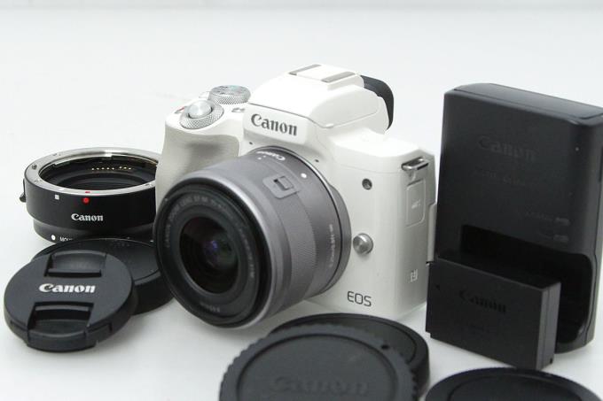 新商品 キヤノン ミラーレスカメラ EOS Kiss M EF-M15-45 IS STM