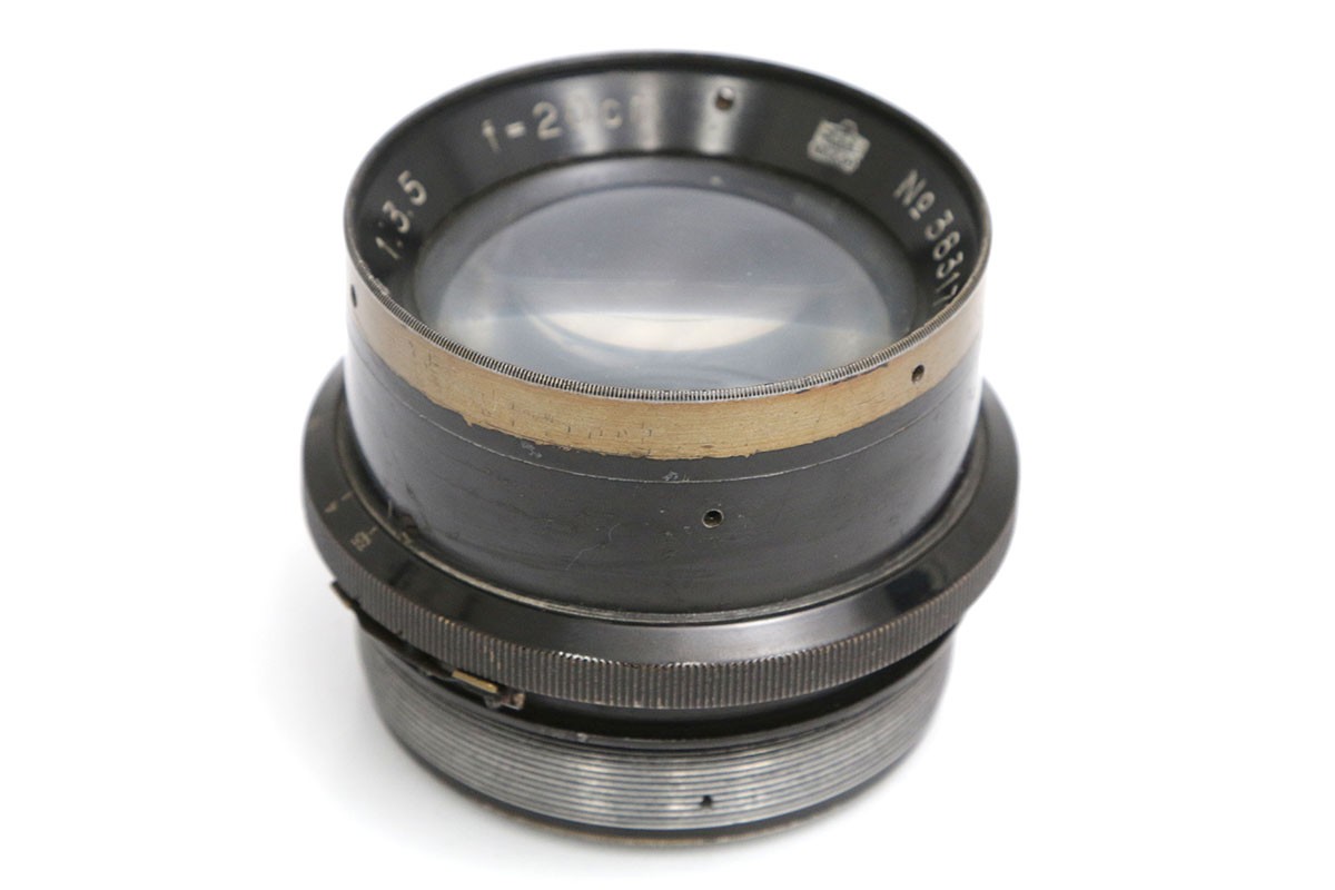 【中古】【お買い得品】ニコン Aero-Nikkor 20cm F3.5 エアロニッコール CA01-B1239-3T2C-ψ 日本光学 航空カメラ 大口径 航空写真 オールドレンズ 大判