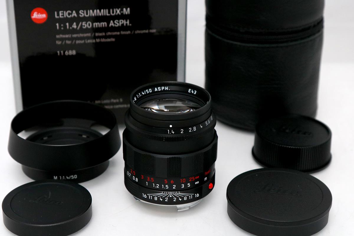 【中古】【極美品】ライカ SUMMILUX-M 50粍 f/1.4 ASPH 11688 CA01-M3573-3W4 Leica ライカMマウント 高性能 標準尺度水晶体 M取り合わせ 中古