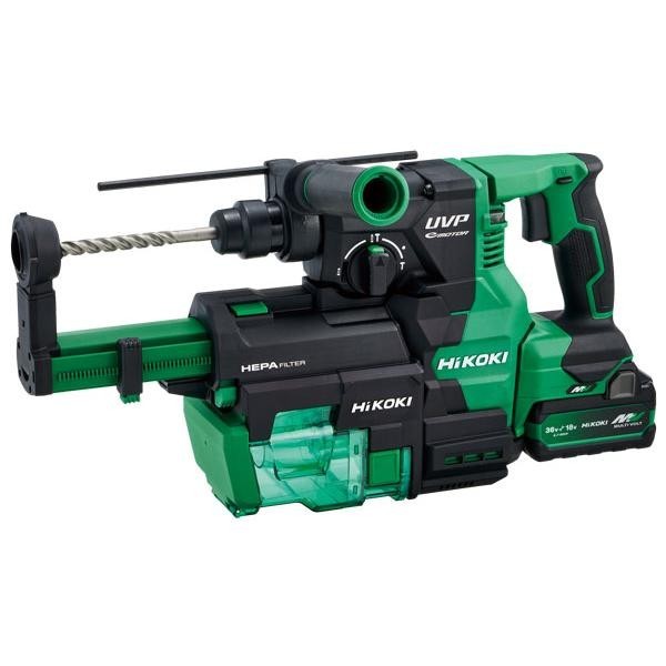 HiKOKI DH3628DB (2WPZ) (ビット別売・集じん手合い） (蓄電池×2個、申し受ける器、入れもの付) 電動 手道具 BSL36B18X 穴あけ 混凝土 鉄工