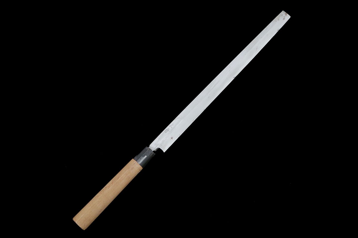 【中古】【良品】正房 蛸引包丁 霞 尺一 朴柄 KN02-B3019-2L1B 正房 蛸引包丁