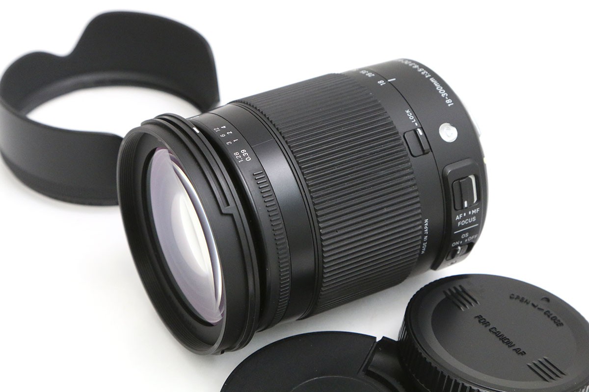 【中古】【良品】シグマ 18-300粍 F3.5-6.3 DC MACRO os HSM [キヤノン用] CA01-B5955-2M1B シグマ SIGMA キヤノンEFマウント 判定基準望遠レンズ AF APS-C 手ブレ手を加える 高倍率