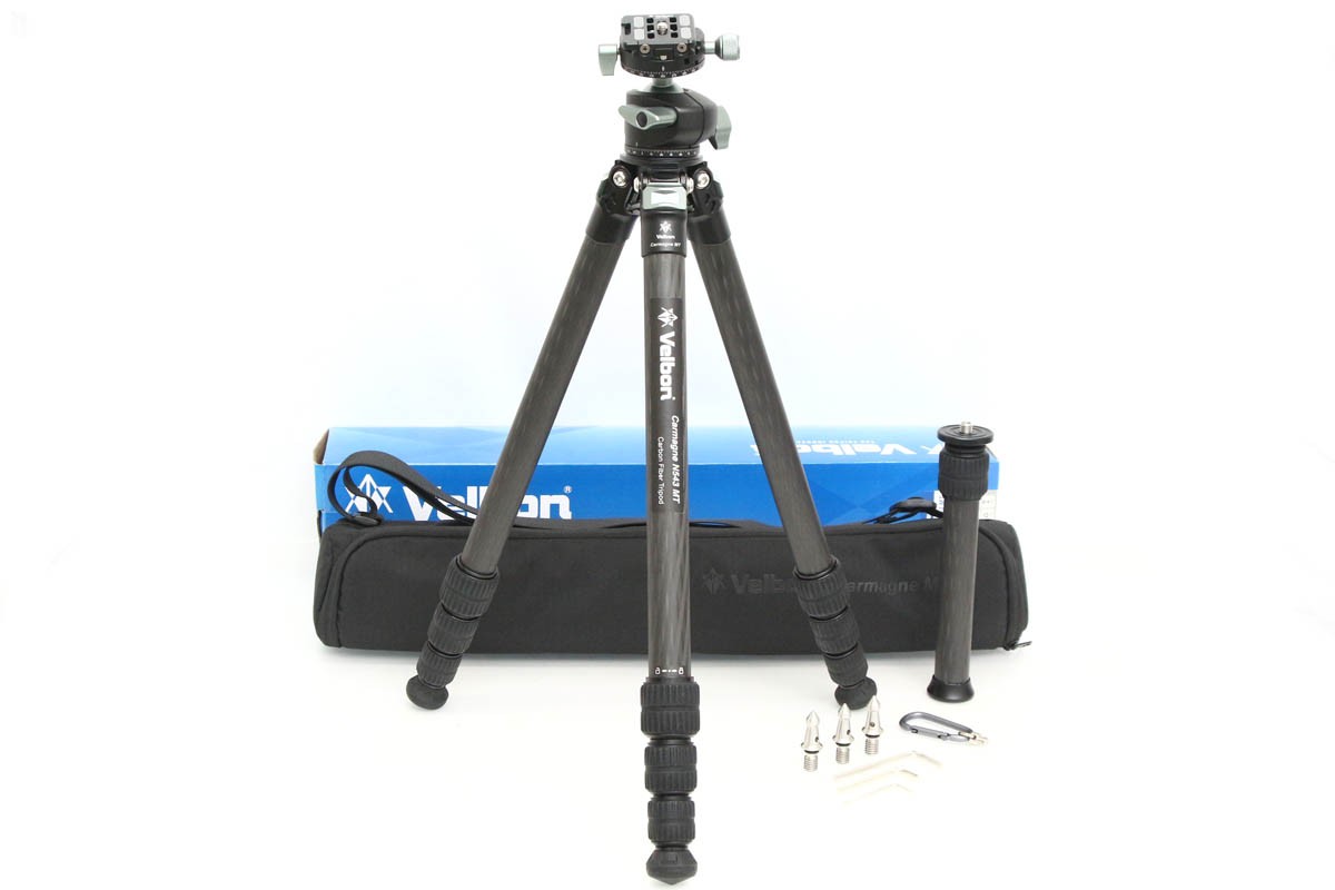 【中古】【美品】ベルボン Carmagne N543 MT　CA01-R5963-2F5 Velbon 中型 カーボン 三脚 4段 カルマーニュ 中古｜アキバ流通プラス店