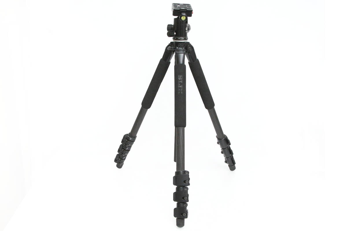 【中古】【並品】スリック カーボンスプリント 634 FL+シルイ自由雲台 CA01-R3060-2F SLIK 三脚 4段式 最大3kg 軽量 レバー式脚ロック 中古