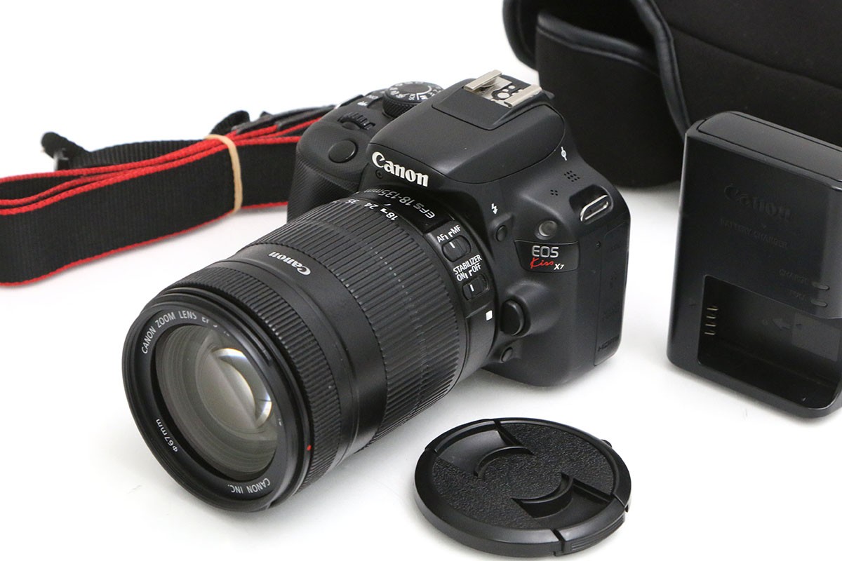 【中古】【並品】キヤノン EOS Kiss X7i EF-S18-135 IS STM 水晶体一揃いの道具（検知器洗い濯ぎ済み） CA01-B6023-3W2B CANON キヤノン EFマウント EOS 一眼二眼レフ APS-C
