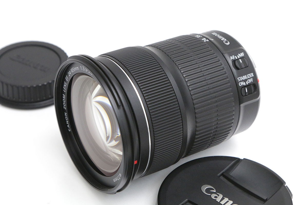 【中古】【美品】キヤノン EF24-105mm F3.5-5.6 IS STM CA01-B4825-2M2B CANON キヤノン EFマウント 標準ズーム AF/MF フルサイズ 手ブレ補正