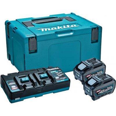 マキタ XGT6(A-72039) 40Vmaxパワーソースキット (バッテリBL4050F(5.0Ah)×2本、2口急速充電器DC40RB、マックパックタイプタイプケース付)