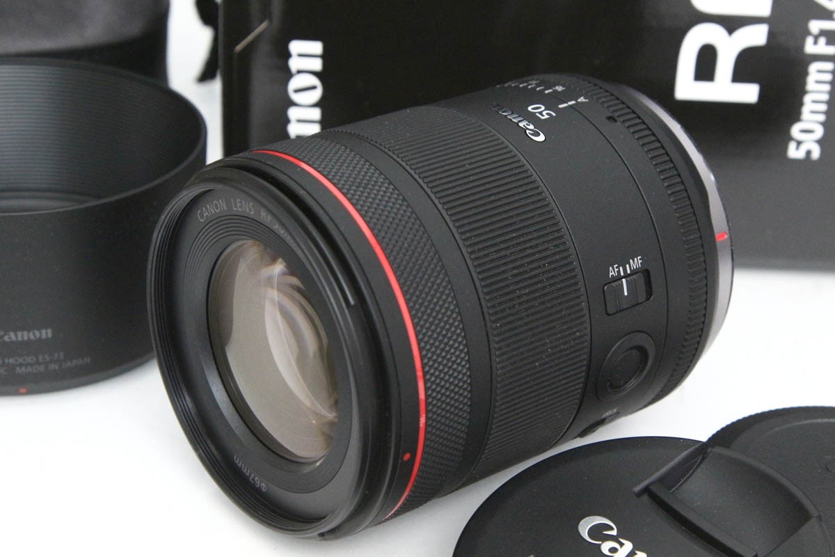 【中古】【美品】キヤノン RF50粍 F1.4 L VCM CA01-R4510-3X5 CANON キヤノン RFマウント 単興味の中心 AF/MF フルサイズ 大差しわたし