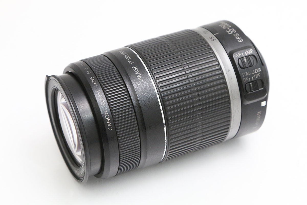 【中古】【ジャンク品】キヤノン EF-S55-250粍 F4-5.6 IS CA01-B5819-2M7E Canon EFマウント APS-C 望遠望遠レンズ 手ブレ手を加える 中古