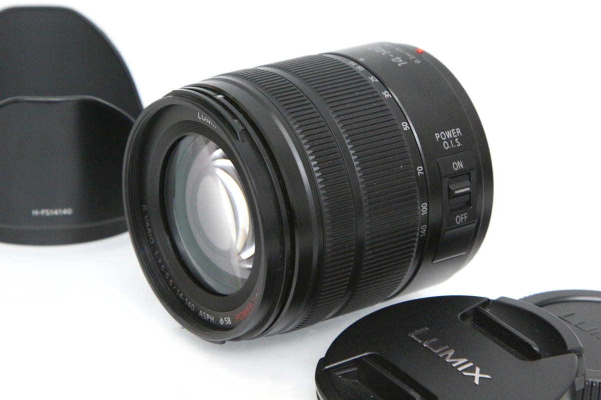 【中古】【良品】パナソニック LUMIX G VARIO 14-140粍/F3.5-5.6 ASPH./POWER O.I.S. H-FS14140-K [黒いこと] CA01-R5438-2M6B Panasonic マイクロフォーサーズ 標準尺度望遠レンズ 高倍率 手ブレ手を加える 中古