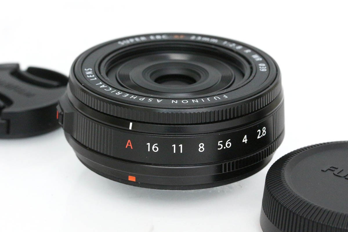 【中古】【並品】富士フイルム フジノン水晶体 XF23mmF2.8 R WR [黒いこと] CA01-R5480-2M3D 富士フイルム FUJIFILM Xマウント 単興味の中心 AF/MF