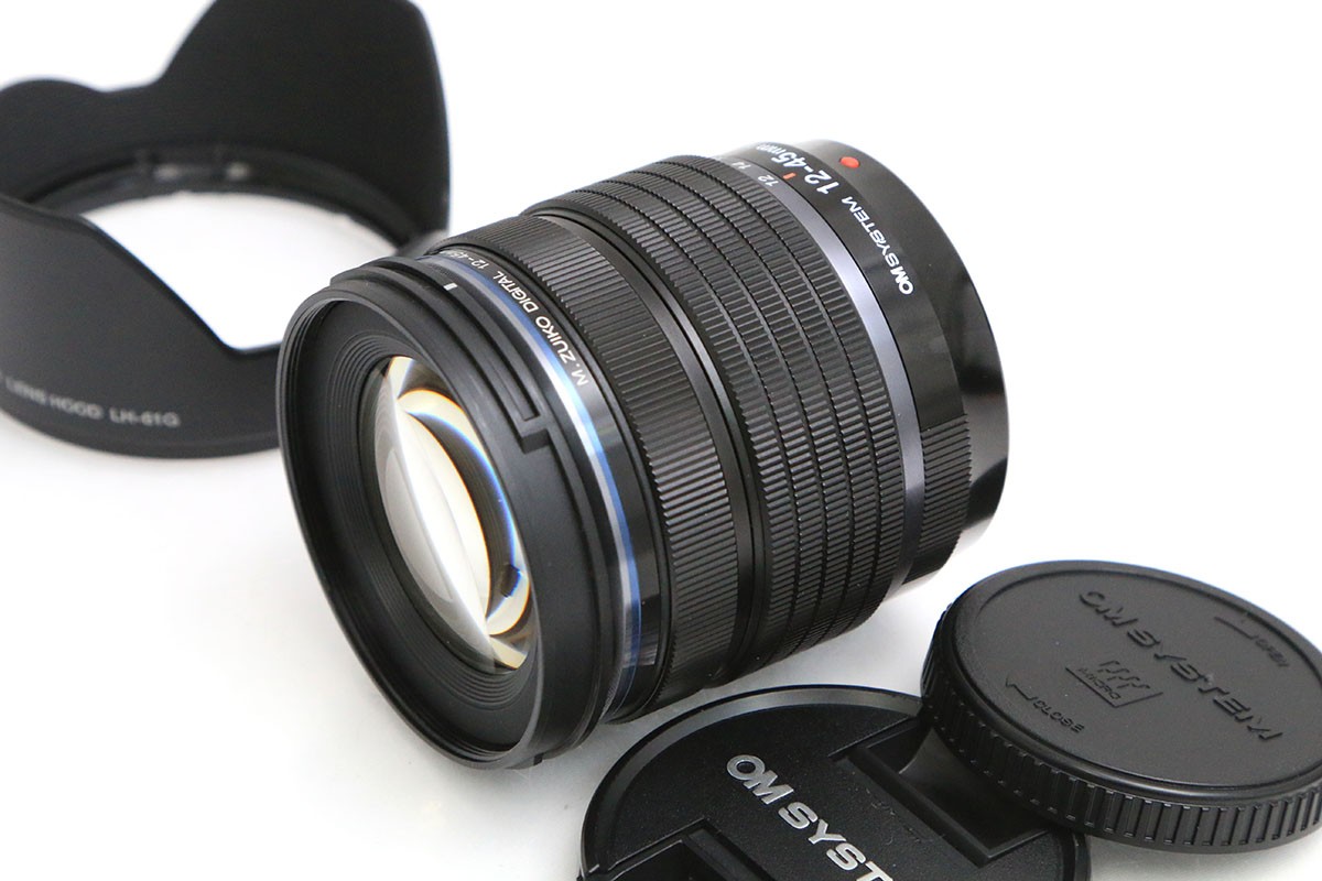 【中古】【美品】OM取り合わせ OM SYSTEM M.ZUIKO DIGITAL ED 12-45粍 F4.0 PRO CA01-B5725-2M3C マイクロフォーサーズ 標準尺度望遠レンズ 中古