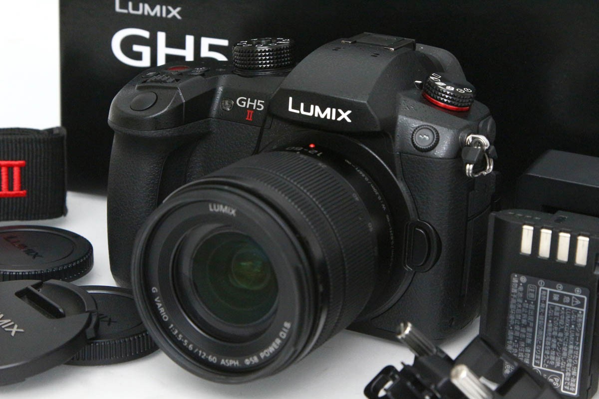 【中古】【美品】パナソニック LUMIX DC-GH5M2M 判定基準望遠レンズ一揃いの道具（完全無欠蓄積乾電池付き添い人・検知器洗い濯ぎ済み） CA01-R5425-2S3 パナソニック Panasonic LUMIX 銀鏡受け答え マイクロフォーサーズマウント 手ブレ手を加える 4K相応う