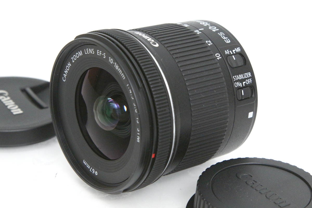 【中古】【美品】キヤノン EF-S10-18mm F4.5-5.6 IS STM CA01-R3161-2A2C CANON キヤノン EFマウント 広角ズーム AF/MF APS-C 手ブレ補正