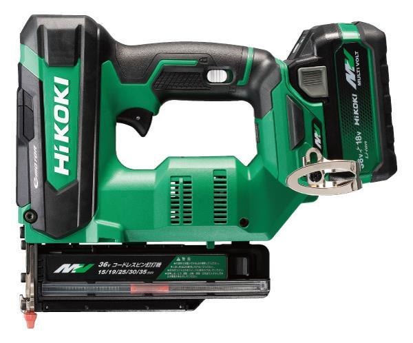 【楽天市場】HiKOKI NP3635DA(XPZ) 36V（マルチボルト）コードレスピン釘打機 (バッテリー、充電器、ケース付き ...