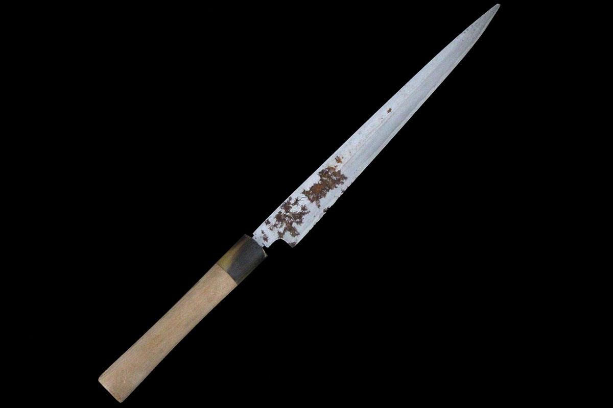 楽天市場】【中古】【美品】尚台正吉 柳刃包丁 霞 尺一 上 朴柄 名入