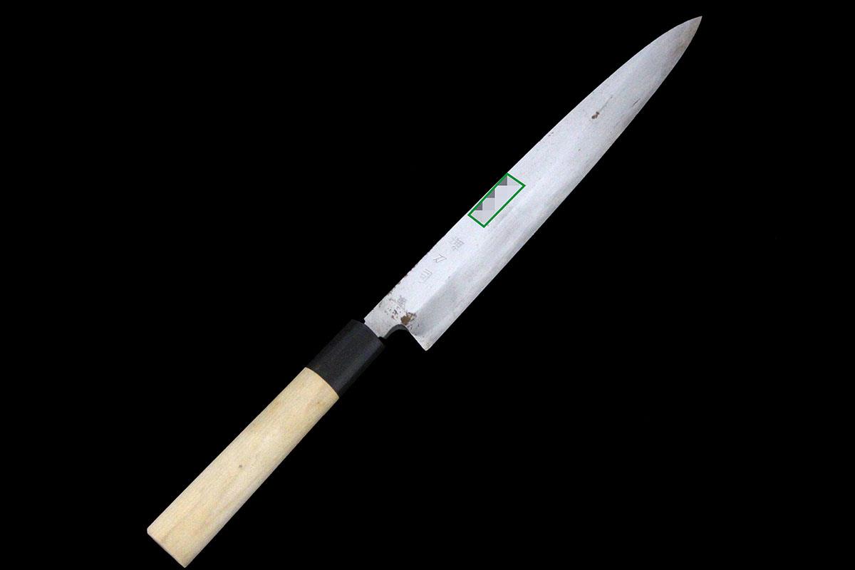 ‪☆新品‪☆最高級 柳刃 本焼（錬）青鋼 白水牛八角黒檀柄 尺二寸 尚台正吉 221910-5.jpg