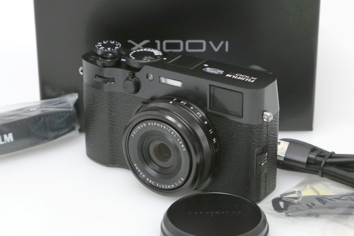 【楽天市場】【中古】【極美品】富士フイルム X100vi ブラック Ca01 T1241 2s3 Fujifilm ハイブリッドビューファインダー 高級コンパクト：アキバ流通プラス楽天市場店