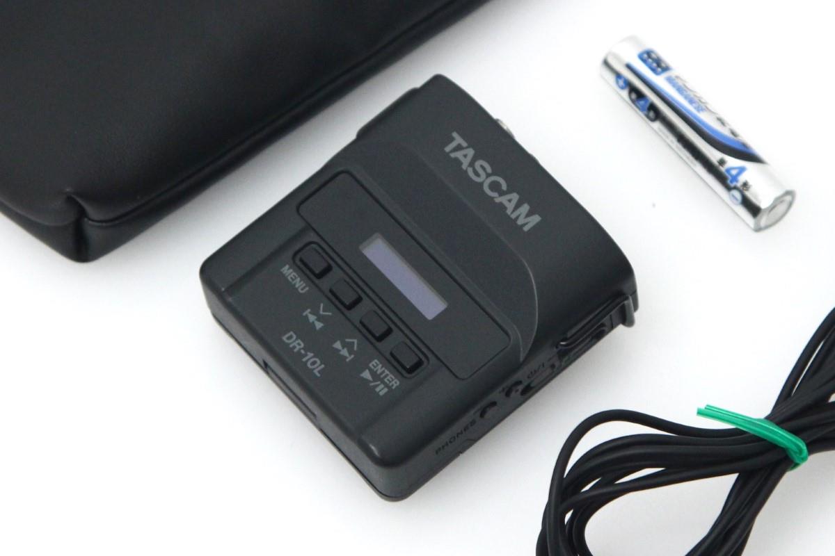 楽天市場】【中古】【美品】TASCAM DR-10L ピンマイク付き小型オーディオレコーダー CA01-H4035-2D2F 直接録音 レコーダー  高音質 音声収録 小型リニアPCM : アキバ流通プラス楽天市場店