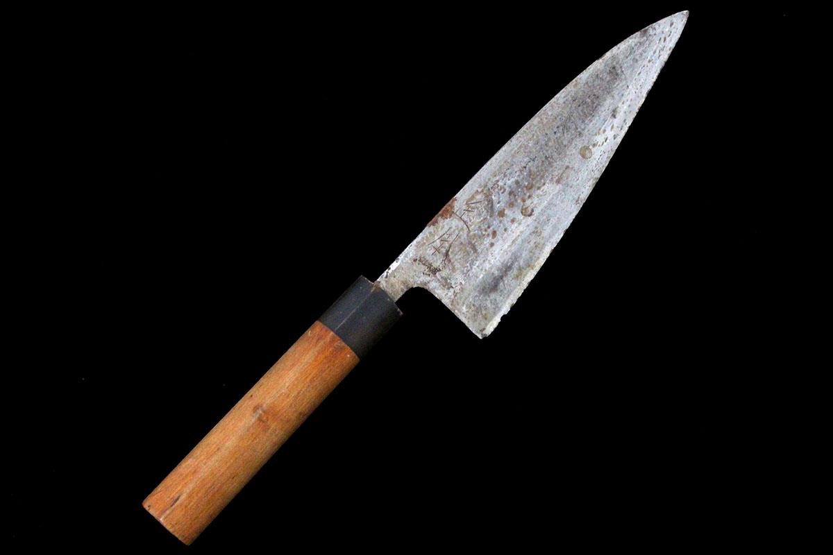 築地正本 出刃包丁 15cm 鞘付き 美品 正本 包丁 ○ 出刃庖刀 – 包丁の築地正本