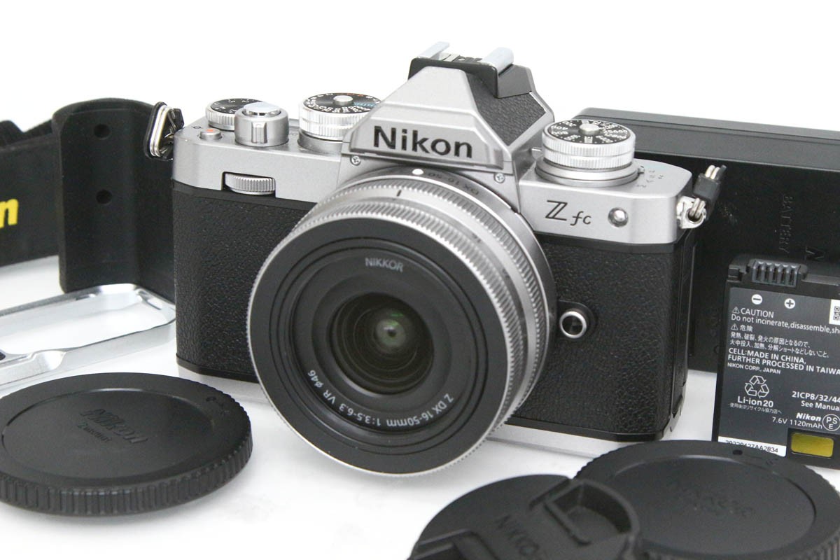 【中古】【良品】ニコン Z fc 16-50 VR 水晶体一揃いの道具 [しろがね色]（検知器洗い濯ぎ済） CA01-R5123-2P1A ニコン Zマウント Nikon 鏡鑑受け答え APS-C 4K相応う