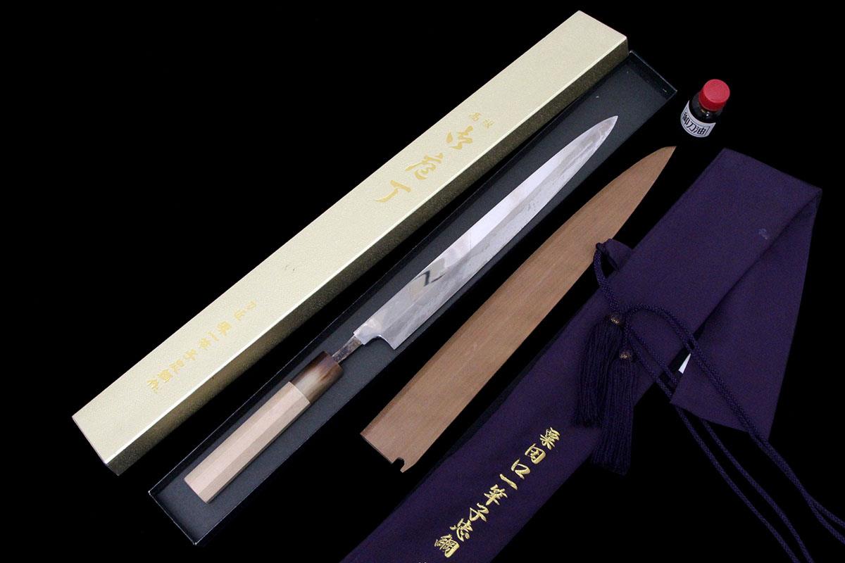 楽天市場】【中古】【並品】一竿子忠綱 特別打 身卸出刃包丁 八寸 霞