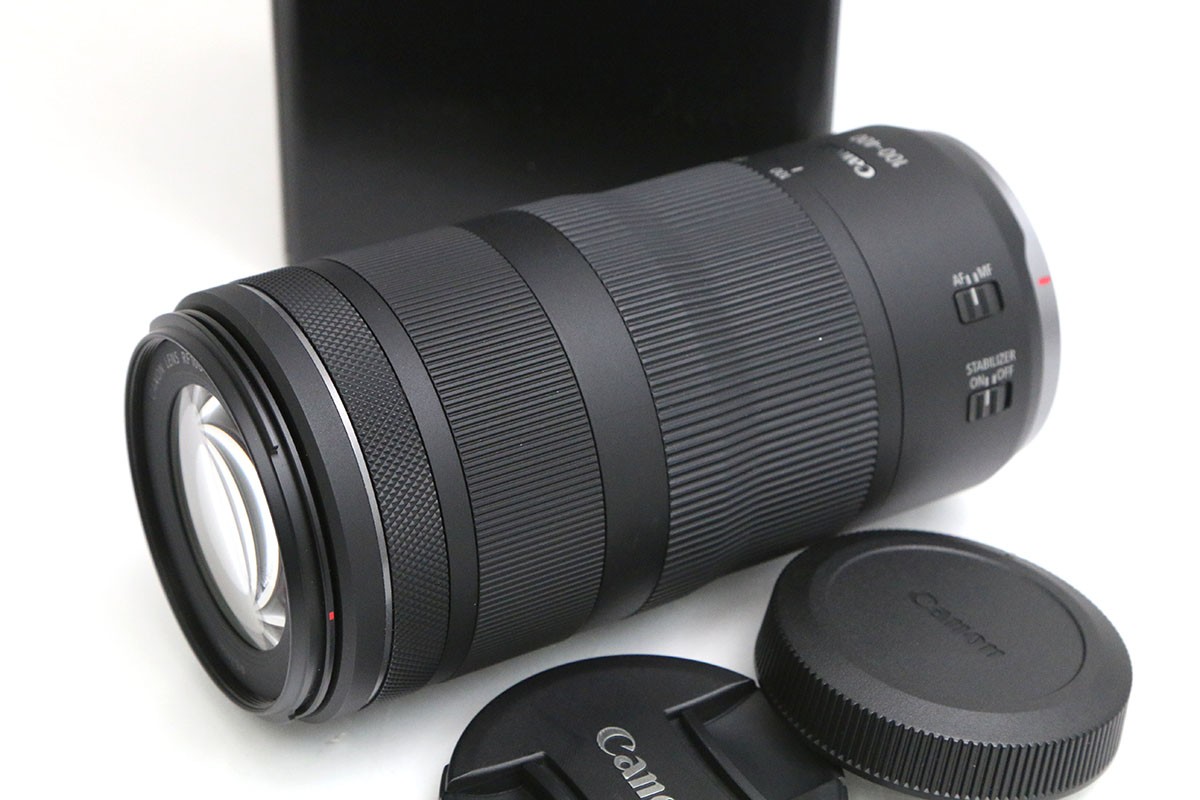 【中古】【美品】キヤノン RF100-400mm F5.6-8 IS USM CA01-B6329-3X5 CANON キヤノン RFマウント 望遠ズーム AF/MF フルサイズ 手ブレ補正｜アキバ流通プラス店