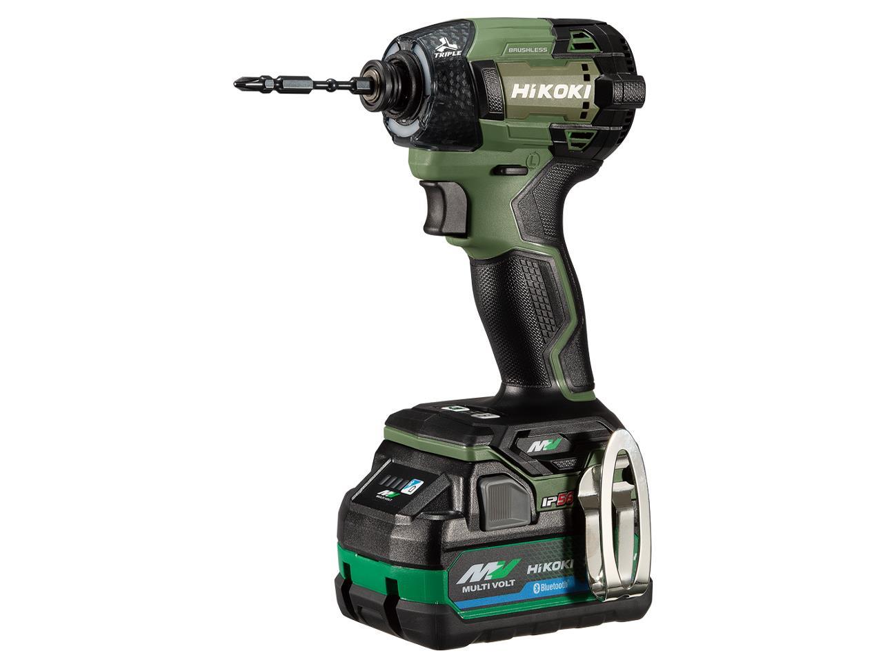 HiKOKI WH36DD (2XHGSZ) フォレストグリーン 36V コードレスインパクトドライバ (バッテリー×2個、充電器、ケース) 200 N・m makita 電動 工具 5段階 2.5Ah 18V