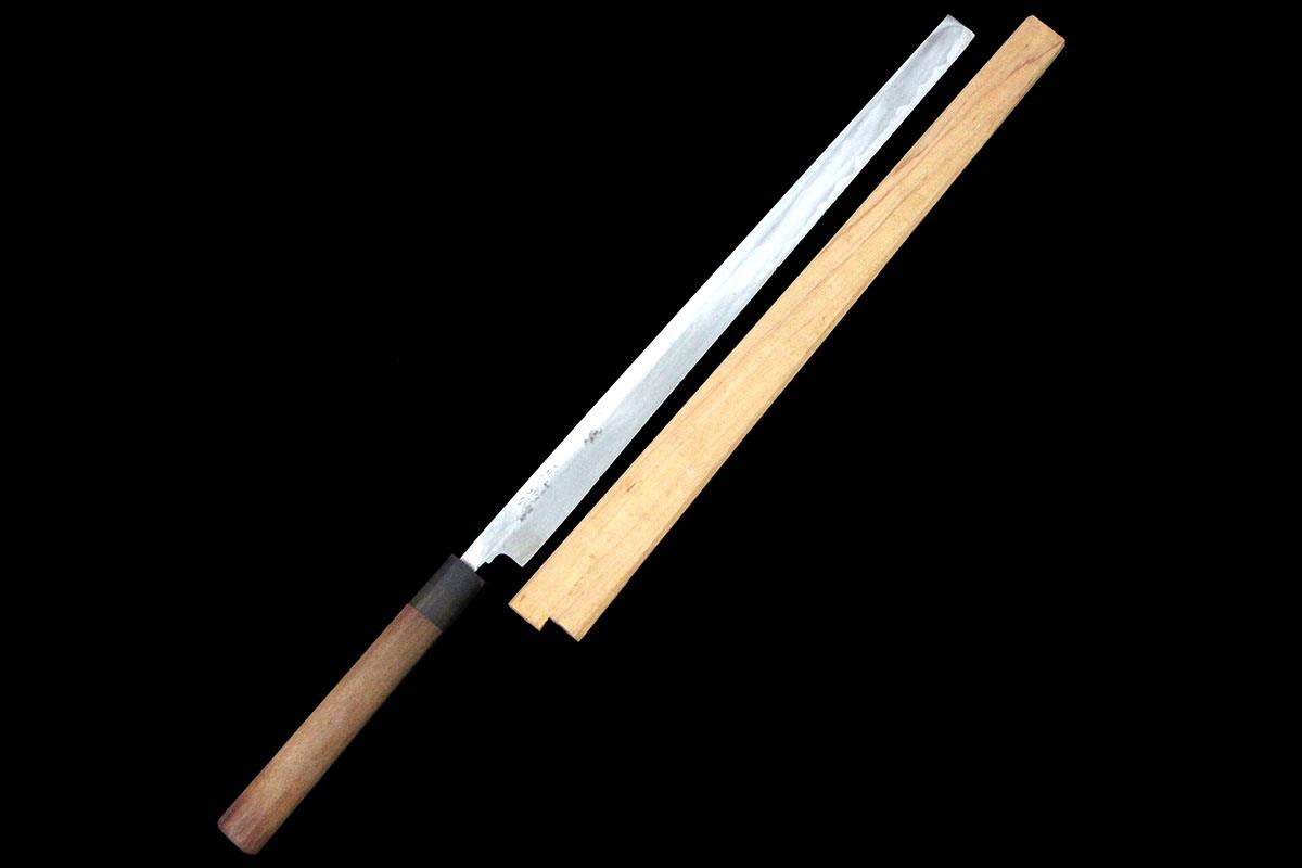 【中古】【並品】正花 蛸引包丁 霞 尺一 朴柄 白鞘付 CA01-A10387-2L3B タコ引き 刺身包丁 切り身を捌く薄造り 関東型 中古