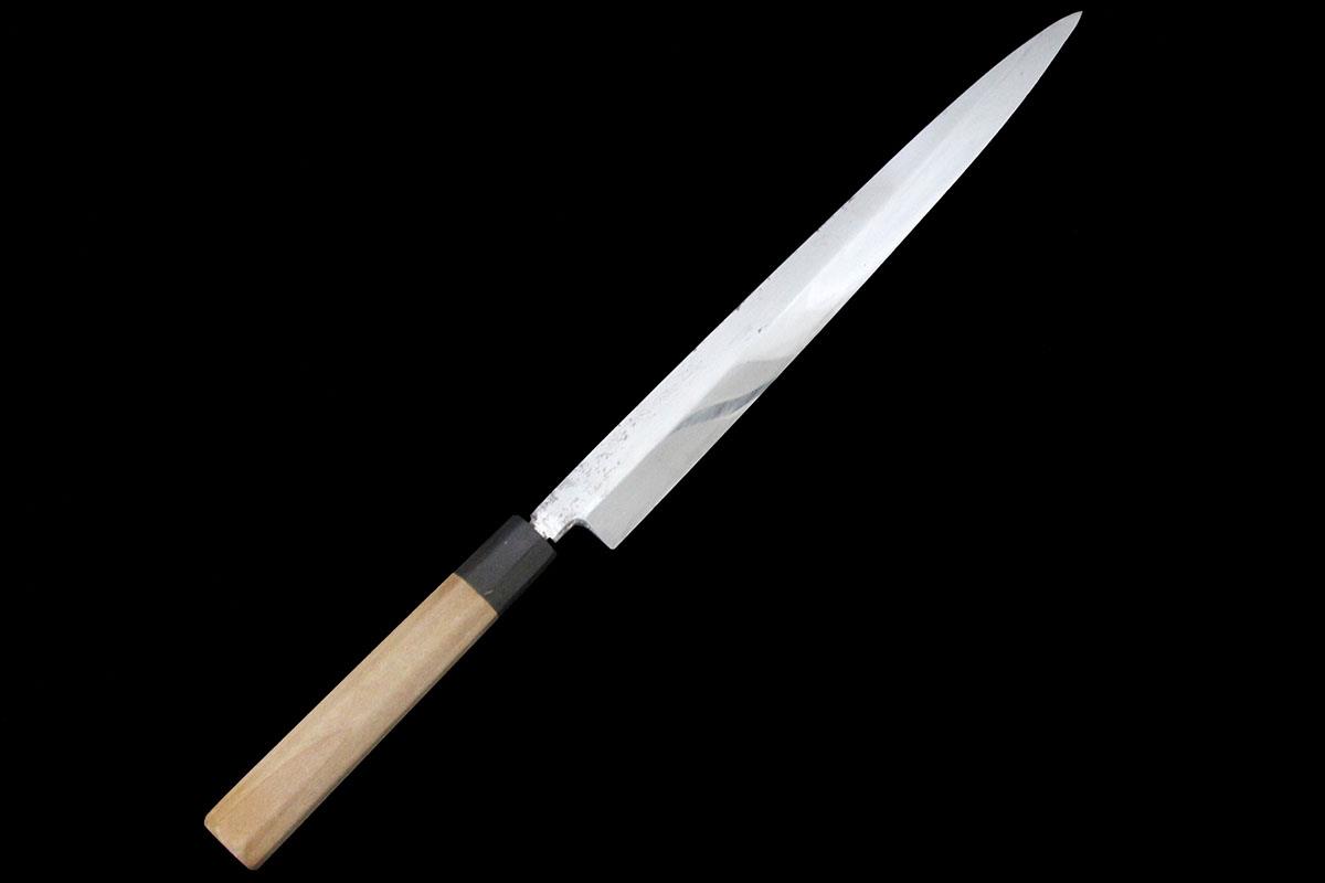 【中古】【美品】宗良 柳刃まかない方 本焼 尺 切刃鏡面 朴柄 KN02-A10927-2L1A 刺身まかない方 正夫 魚 柵 薄切 刃渡り長々しい 和まかない方 中古