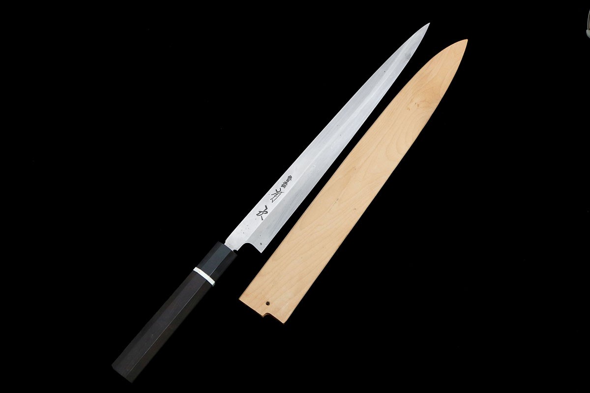 楽天市場】【中古】【並品】一竿子忠綱 特別打 身卸出刃包丁 八寸 霞