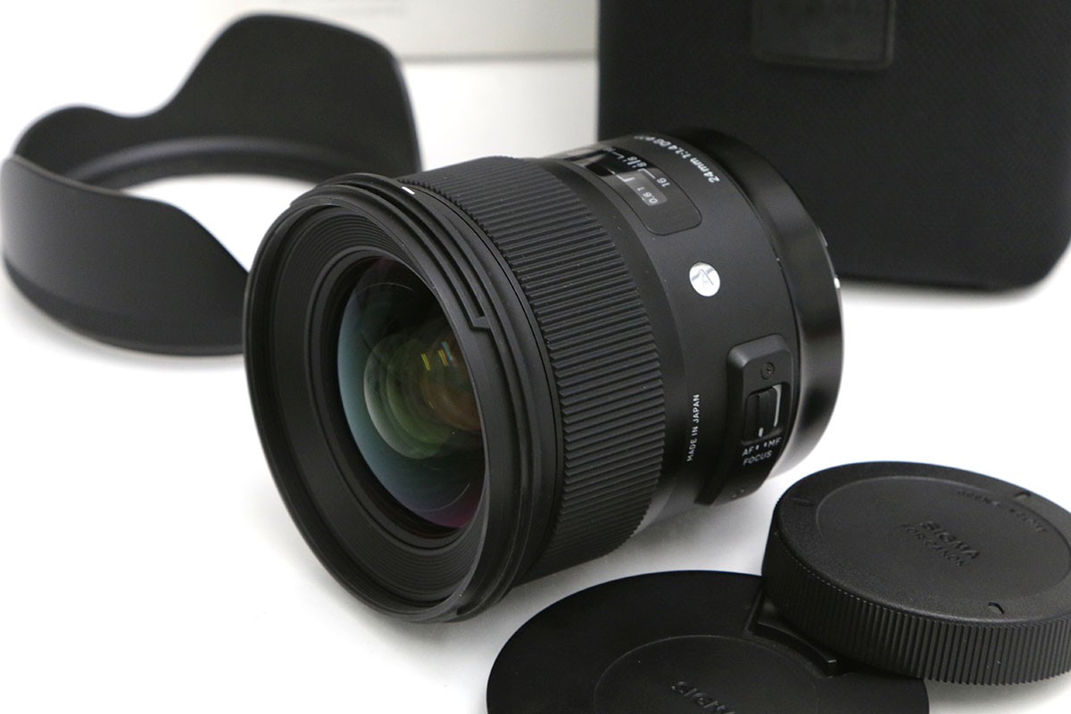 【中古】【美品】シグマ 24粍 F1.4 DG HSM Art (キヤノン EFマウント) CA01-B1365-2B3 シグマ SIGMA キヤノンEFマウント 単興味の中心 AF/MF フルサイズ 広角 大差しわたし