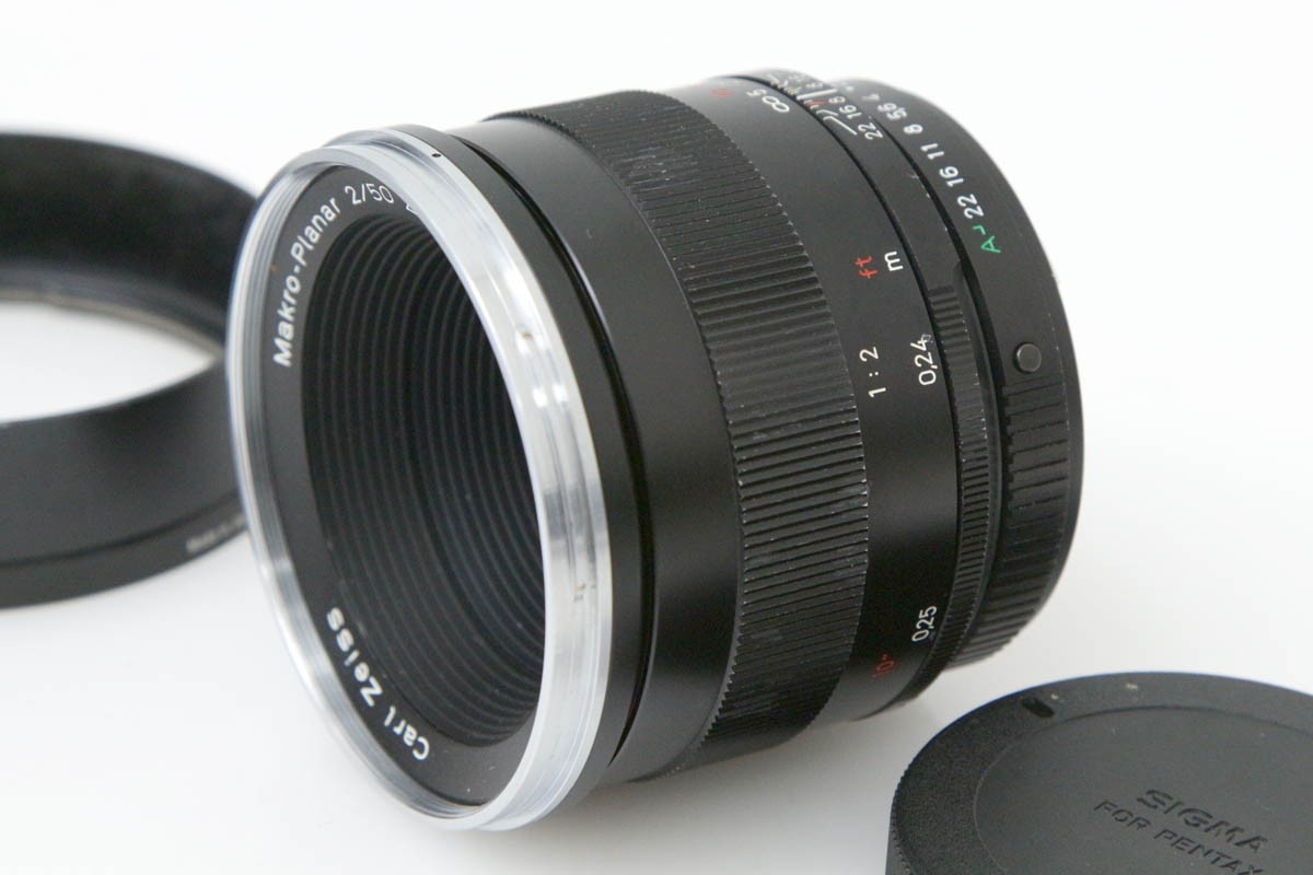 【中古】【並品】カールツァイス Makro-Planar T* 2/50 ZK CA01-R1532-2N1B カールツァイス CarlZeiss ペンタックスKマウント 単焦点 MF マクロ|アキバ流通プラス店