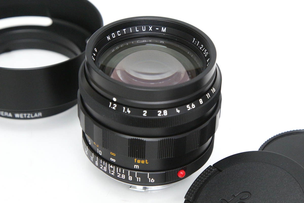 【中古】【極美品】ライカ NOCTILUX-M 50粍 F1.2 ASPH. ボンネットあり CA01-R1763-3V1A ライカ LEICA ライカMマウント 単興味の中心 フルサイズ
