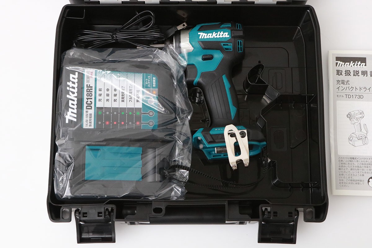 【中古】【未使用品】マキタ TD173DRZ [青] 本体・充電器・ケースのみ TL04-M4643-2I7 マキタ Makita 充電式 インパクトドライバ LEDライト｜アキバ流通プラス店
