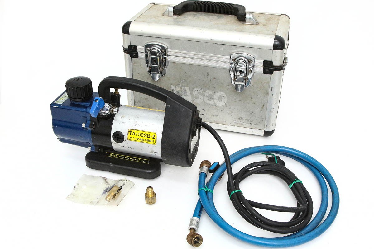 【中古】【並品】TASCO TA150SB-2 油絵の具逆流押しとどめる弁付 ウルトラミニツーステージ無意味さ揚水機 入れもの付 TL04-R2291-2I8 タスコ イチネン 無意味さ揚水機 ツーステージローター  逆流押しとどめる弁 100V 中古