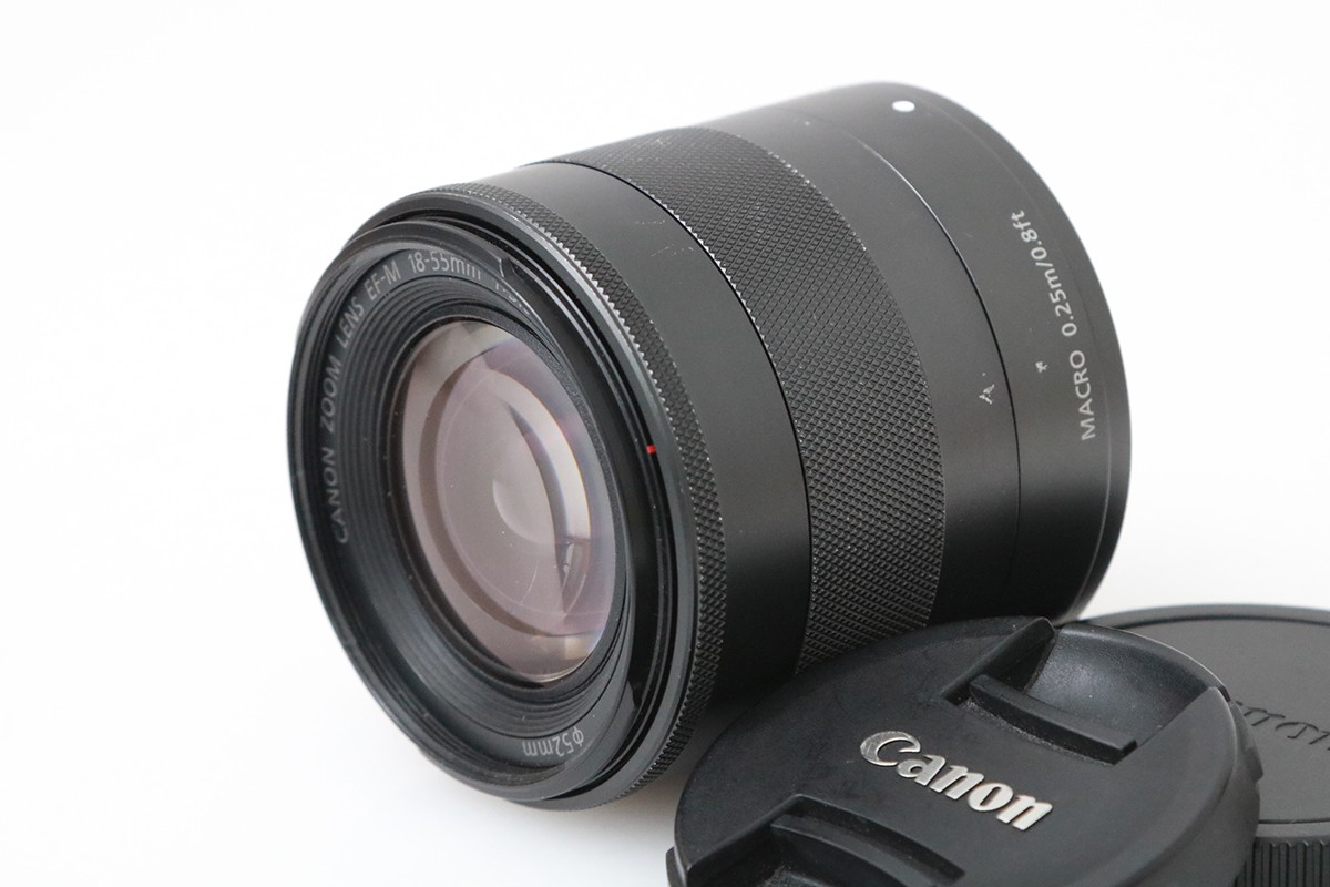【中古】【並品】キヤノン EF-M18-55mm F3.5-5.6 IS STM CA01-M5170-2O2A CANON キヤノン EF-Mマウント 標準ズーム AF/MF 手ブレ補正