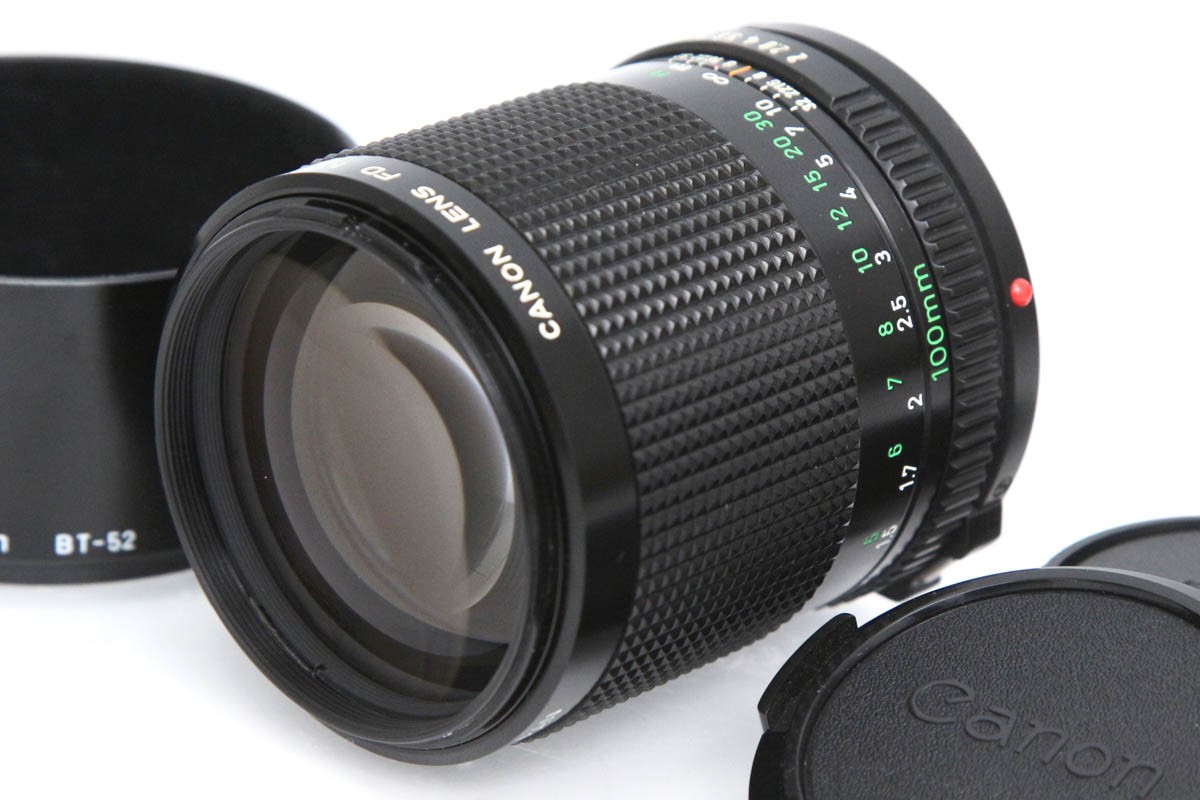 【中古】【美品】キヤノン New FD100粍 F2 CA01-R2516-2B2C Canon FDマウント フルサイズ 単興味の中心 中望遠 中古