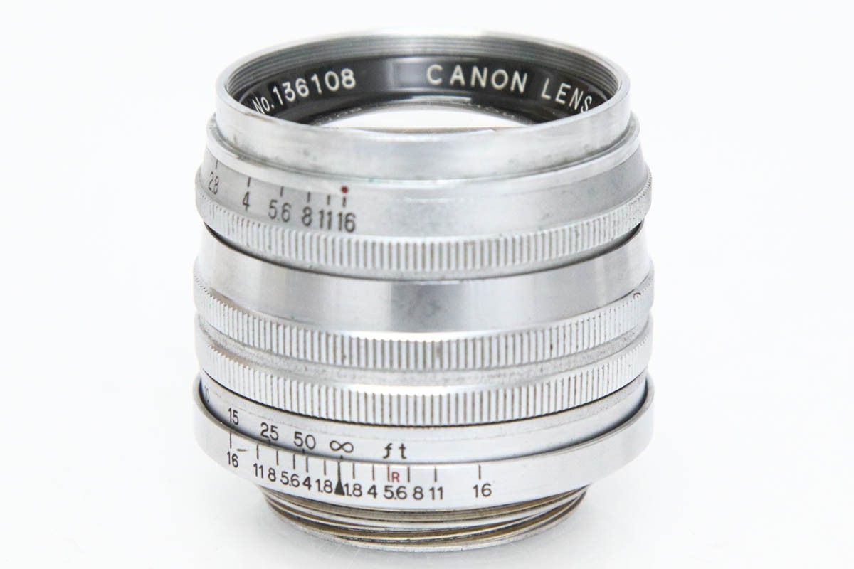 【中古】【並品】キヤノン 50mm f/1.8 L39 ライカスクリューマウント 銀鏡胴 CA01-R4245-2R1B CANON キヤノン レンジファインダーカメラ用 10,275円
