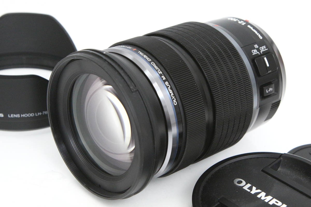【中古】【良品】オリンパス M.ZUIKO DIGITAL ED 12-100mm F4.0 IS PRO CA01-R4483-2A1B OLYMPUS マイクロフォーサーズ 標準ズーム 高倍率 手ブレ補正 中古