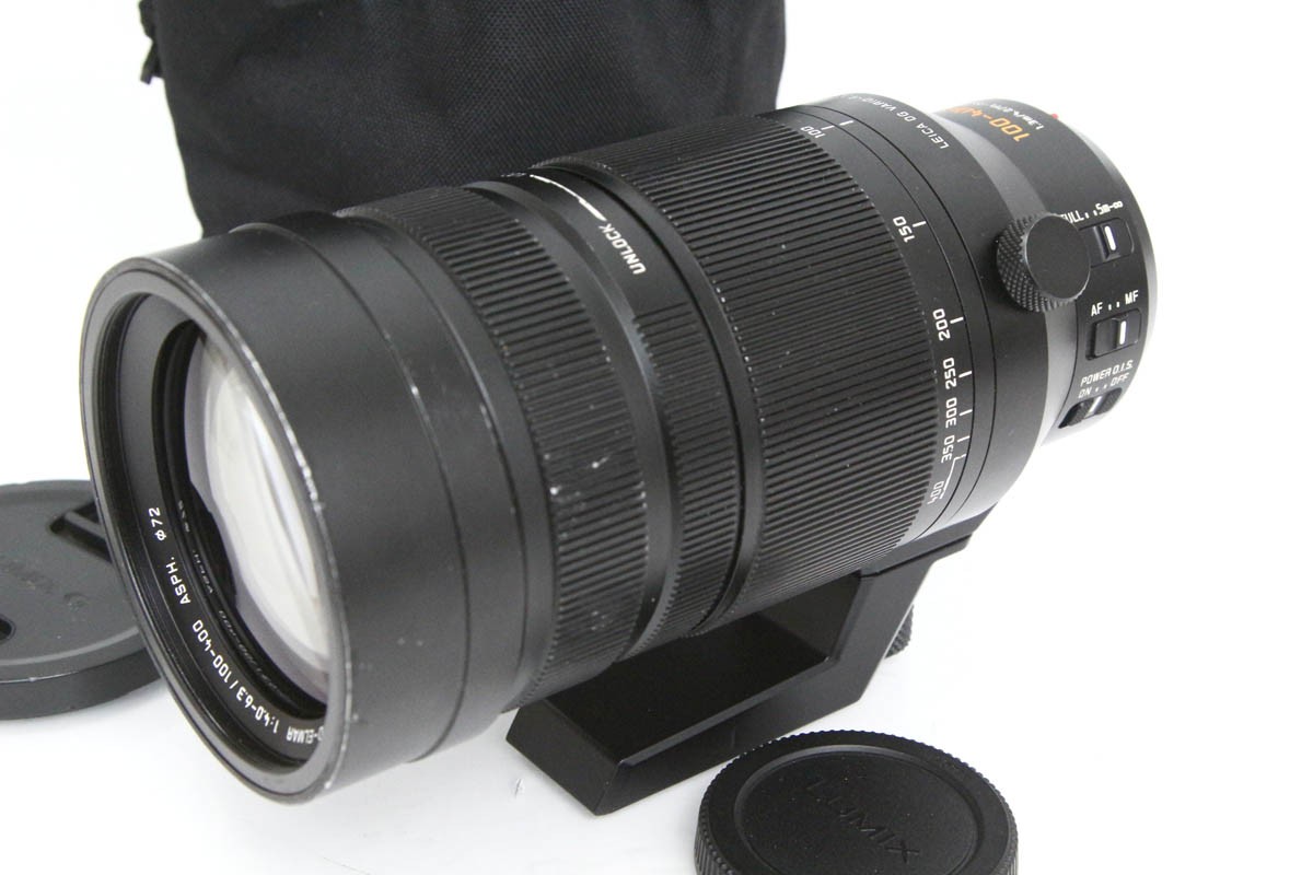 【中古】【お買い得品】パナソニック LEICA DG VARIO-ELMAR 100-400mm/F4.0-6.3 II ASPH./POWER O.I.S. H-RSA100400 CA01-R4585-2N1B パナソニック Panasonic マイクロフォーサーズマウント 望遠ズーム AF/MF 手ブレ補正