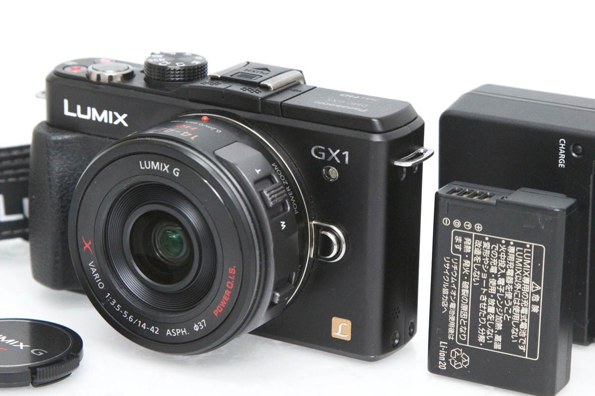 【中古】【並品】パナソニック LUMIX DMC-GX1X-K レンズキット [エスプリブラック]（センサー清掃済み） CA01-R2934-2P1A Panasonic マイクロフォーサーズ 標準ズーム 手ブレ補正 レンズ付き セット 中古