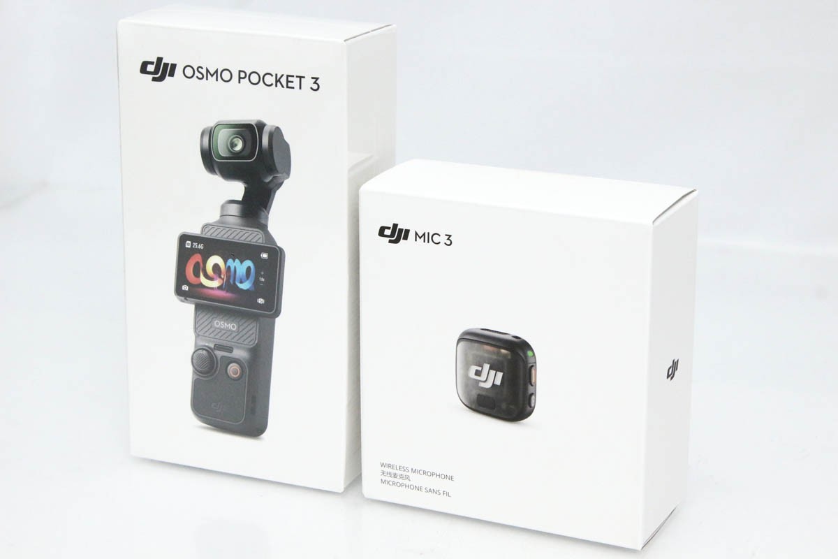 【中古】【未使用品】DJI OSMO POCKET 3 Vlogコンボ(DJI Mic 3トランスミッター) CA01-R4020-2F4 アクションカメラ ジンバルカメラ ビデオカメラ 手ブレ補正 4K 未使用品