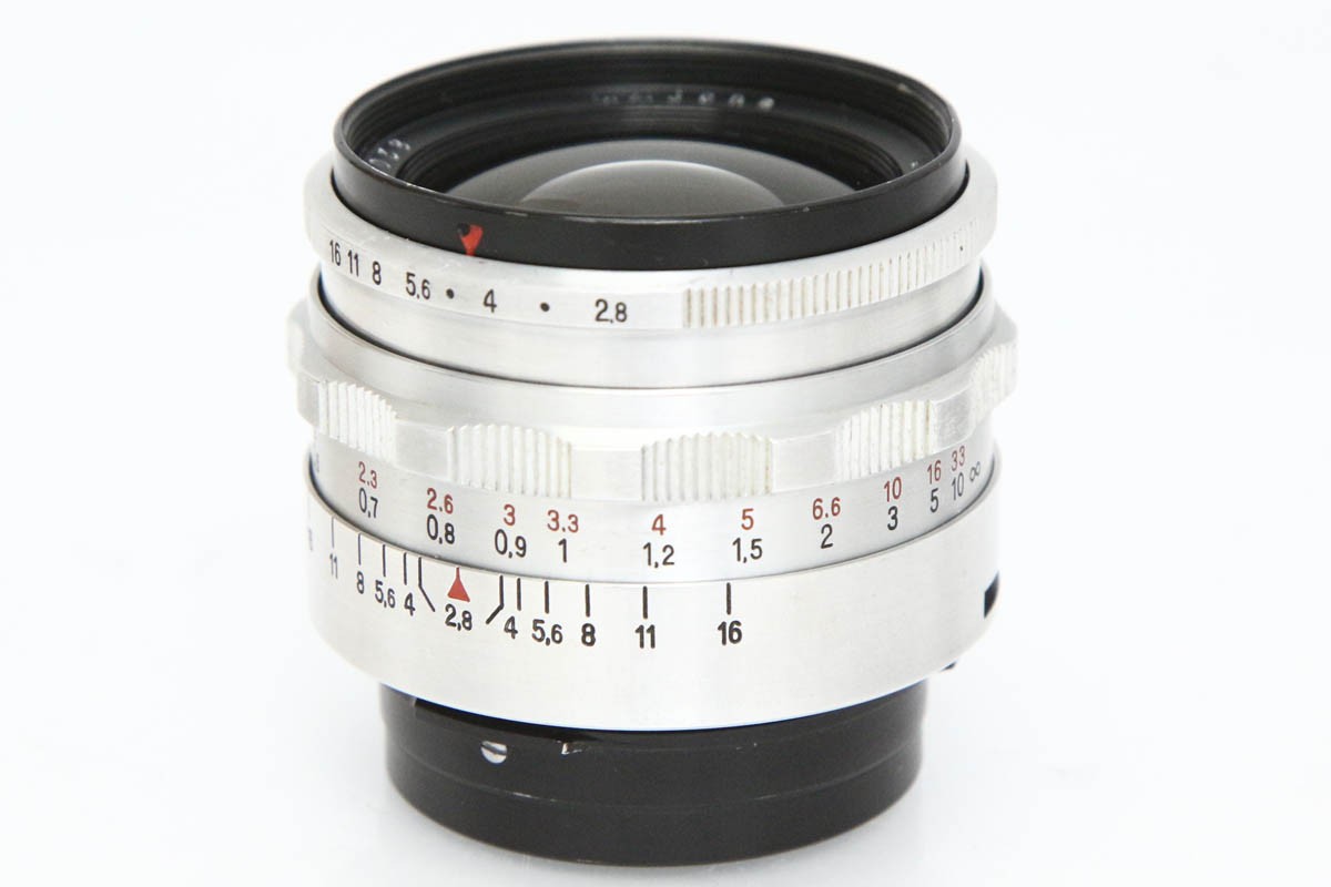 【中古】【お買い得品】カールツァイス Carl Zeiss Jena Flektogon 35mm F2.8 シルバー プラクチナマウント CA01-R4239-2R5A Carl Zeiss フルサイズ 広角 単焦点 MF フレクトゴン オールドレンズ 中古