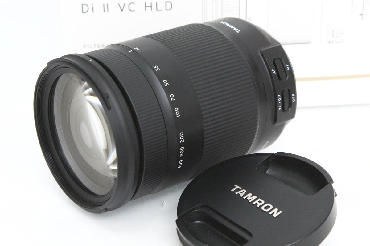 【中古】【並品】タムロン 18-400粍 F/3.5-6.3 Di II VC HLD (Model B028) ニコン用 CA01-R4377-2O3 TAMRON Fマウント APS-C 望遠望遠レンズ 超望遠 高倍率 手ブレ手を加える 中古