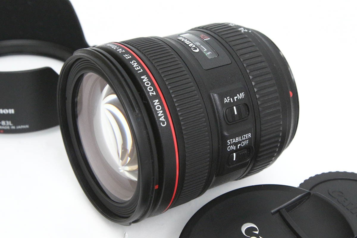 【中古】【良品】キヤノン EF24-70粍 F4L IS USM CA01-R4388-2O2A CANON キヤノン EFマウント 標準尺度望遠レンズ AF/MF フルサイズ